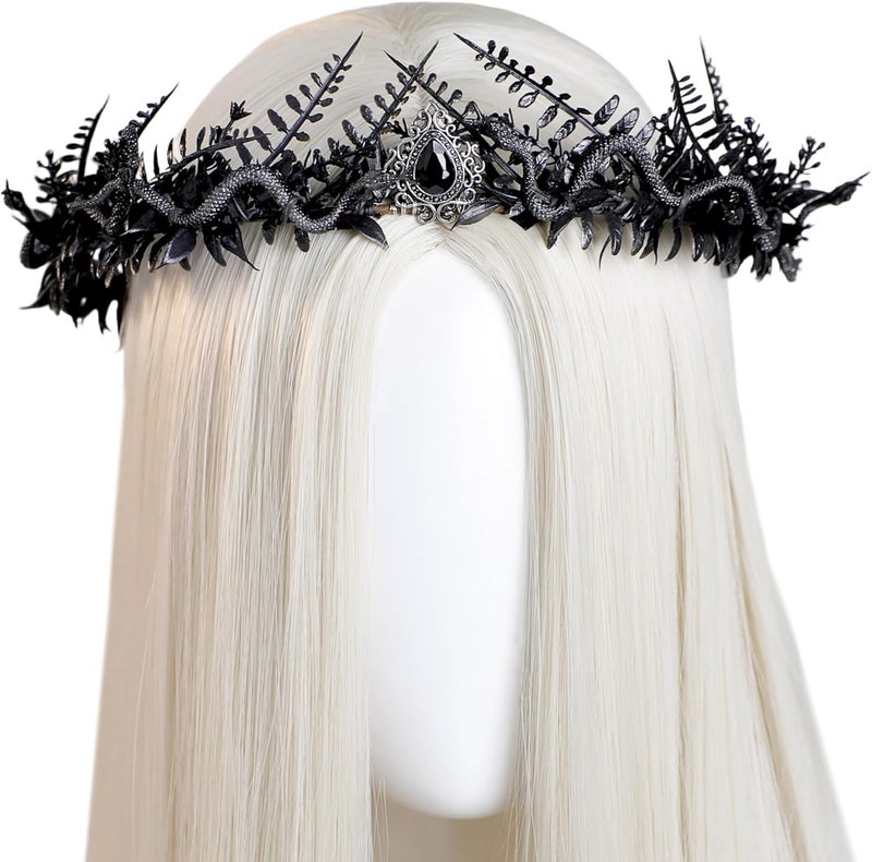 MOSTORY Woodland Greek Medusa Headpiece - Goddess Snake Fairy Crown for Medusa Queen Costume Women Renaissance Cosplay - Image 1